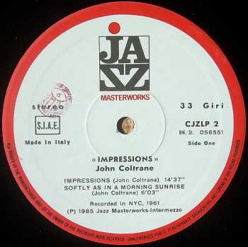 LP John Coltrane: Impressions NUM | CLR 527800