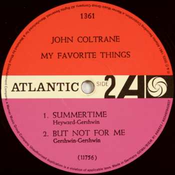 2LP John Coltrane: My Favorite Things DLX 394171