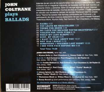 CD John Coltrane: Plays Ballads DIGI 398705