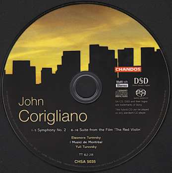 SACD John Corigliano: Symphony No. 2; Suite From "The Red Violin" 346916