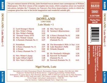 CD John Dowland: Lute Music, Vol. 1 - Fancyes, Dreams And Spirits 291260