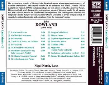 CD John Dowland: Lute Music, Vol. 2 - Dowland's Tears 357901