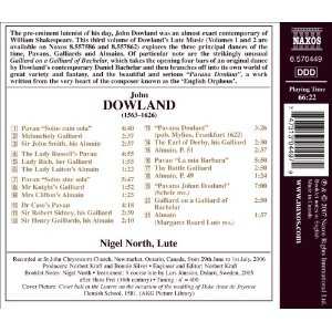 CD John Dowland: Lute Music, Vol. 3 - Pavans, Galliards And Almains 324555
