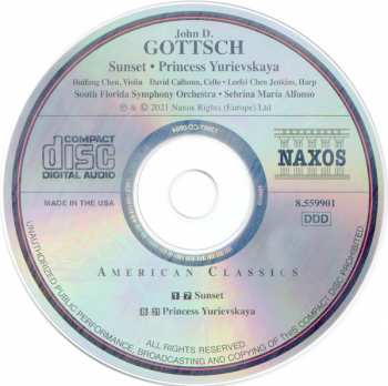 CD John Dunnegan Gottsch: Sunset • Princess Yurievskaya 146428