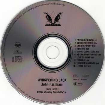 CD John Farnham: Whispering Jack 392188