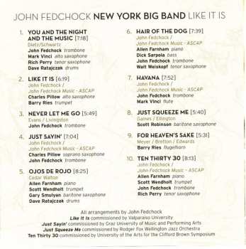 CD John Fedchock New York Big Band: Like It Is 310046