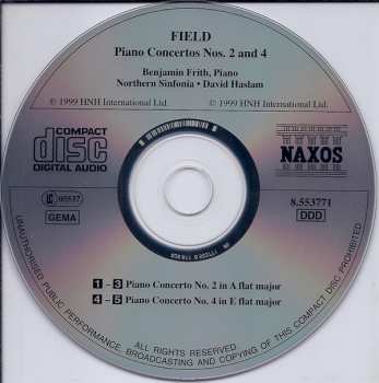 CD John Field: Piano Concertos Nos. 2 and 4 244553