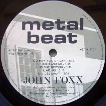 LP John Foxx: No-one Driving