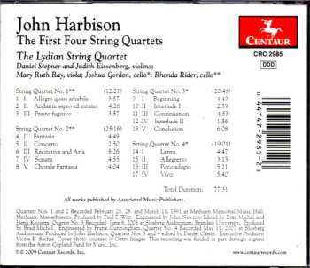 CD John Harbison: The First Four String Quartets