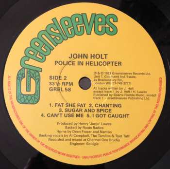 LP John Holt: Police In Helicopter 290392