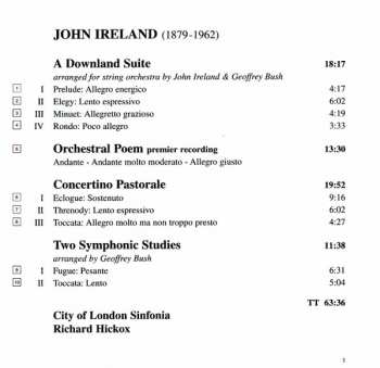 CD John Ireland: Ireland: A Downland Suite, Etc. 325782