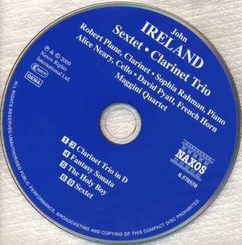 CD John Ireland: Sextet • Clarinet Trio • Fantasy Sonata • The Holy Boy 236724