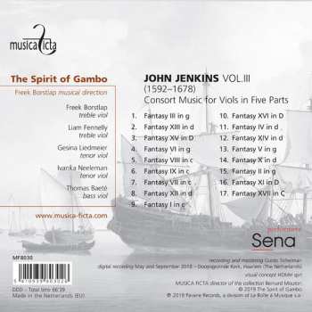 CD John Jenkins: Consort Music For Viols In Five Parts 340651
