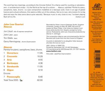 CD John Law Quartet: Abacus 368095