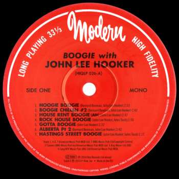 LP John Lee Hooker: Boogie With John Lee Hooker 128180