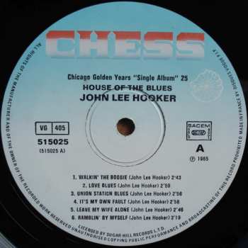 LP John Lee Hooker: House Of The Blues