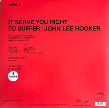 LP John Lee Hooker: It Serve You Right To Suffer CLR | LTD 541080