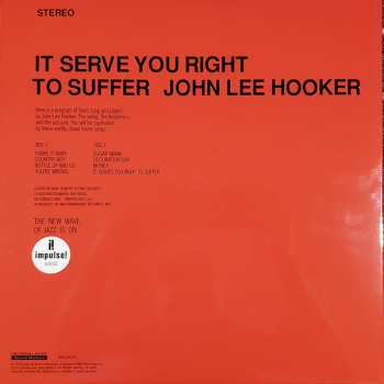 2LP John Lee Hooker: It Serve You Right To Suffer 540969