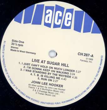 LP John Lee Hooker: Live At Sugar Hill 418562