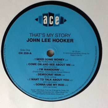 LP John Lee Hooker: That's My Story John Lee Hooker Sings The Blues 245273