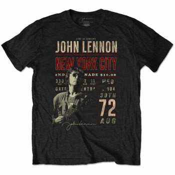 Merch John Lennon: Tričko Nyc '72  L