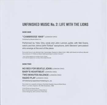 CD John Lennon & Yoko Ono: Unfinished Music No. 2: Life With The Lions 290109