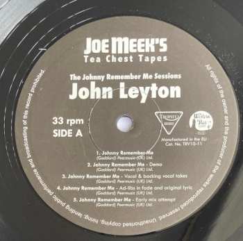 EP John Leyton: Joe Meek's Tea Chest Tapes: The Johnny Remember Me Sessions LTD