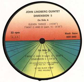LP John Lindberg Quintet: Dimension 5 450854