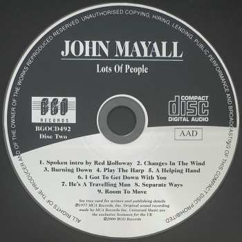 2CD John Mayall: New Year, New Band, New Company / Lots Of People 509480