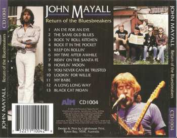 CD John Mayall: Return Of The Bluesbreakers 250175