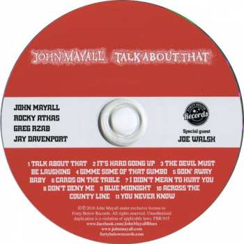 CD John Mayall: Talk About That 35643