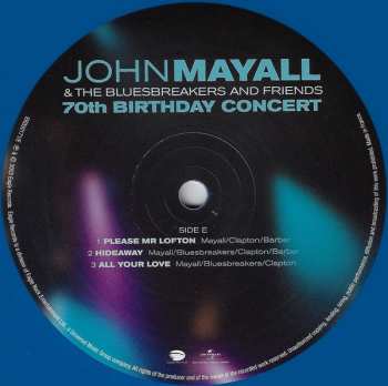 4LP John Mayall & The Bluesbreakers: 70th Birthday Concert LTD | CLR 136480