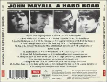 CD John Mayall & The Bluesbreakers: A Hard Road