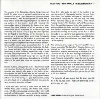 CD John Mayall & The Bluesbreakers: A Hard Road
