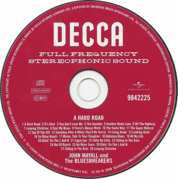CD John Mayall & The Bluesbreakers: A Hard Road 181389