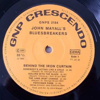 LP John Mayall & The Bluesbreakers: Behind The Iron Curtain 531731