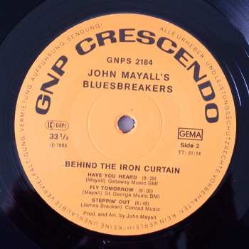 LP John Mayall & The Bluesbreakers: Behind The Iron Curtain 531731