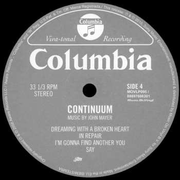 2LP John Mayer: Continuum 7928
