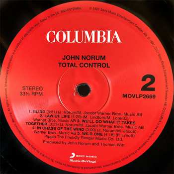 LP John Norum: Total Control LTD | NUM | CLR 58273