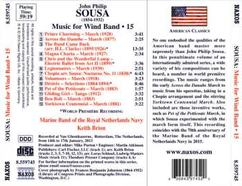 CD John Philip Sousa: Music For Wind Band • 15 451173