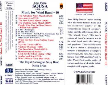 CD John Philip Sousa: Music for Wind Band • 10 316440