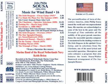 CD John Philip Sousa: Music For Wind Band • 16 337272