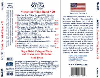 CD John Philip Sousa: Music For Wind Band • 20 155868