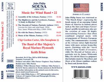 CD John Philip Sousa: Music for Wind Band • 22 261840