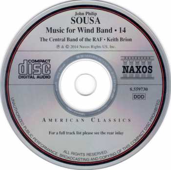 CD John Philip Sousa: Music For Wind Band • 14 400814