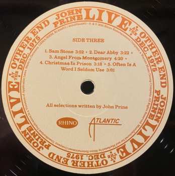 4LP/Box Set John Prine: Live At The Other End Dec. 1975 LTD 56712