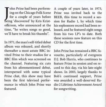 CD John Prine: The BBC Sessions (The Lost Broadcasts 1971 - 1973) 455672