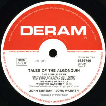 LP John Surman: Tales Of The Algonquin 498132