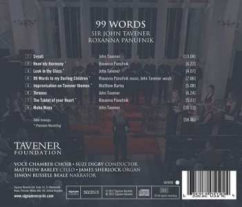 CD John Tavener: 99 Words 292402