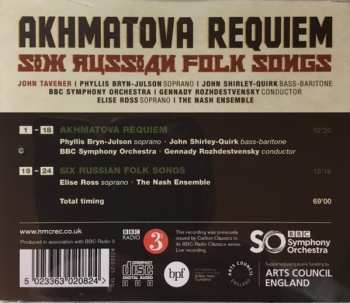 CD John Tavener: Akhmatova Requiem 190814